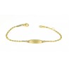 Pulsera oro 18 kts con placa