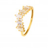 Anillo circonitas oro 18 kilates