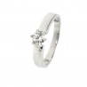 Anillo oro blanco 18 kilates circonita