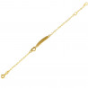 Pulsera para bebé oro 18 kts corazón