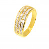 Anillo oro 18 kilates circonitas