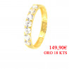 Anillo oro 18 kilates circonitas