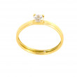 Anillo oro 18 kilates circonita