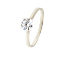 Anillo oro blanco 18 kilates circonita