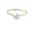 Anillo oro blanco 18 kilates circonita