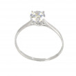 Anillo oro blanco 18 kilates circonita