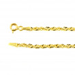 Pulsera oro amarillo 18 kts semi cordón