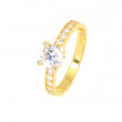 Anillo oro 18 kilates circonitas