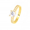 Anillo oro 18 kilates circonitas