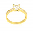 Anillo oro 18 kilates circonitas