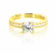 Anillo oro 18 kilates circonitas