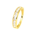 Anillo oro amarillo 18 kilates circonitas