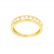 Anillo oro amarillo 18 kilates circonitas