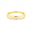 Anillo oro amarillo 18 kilates circonitas