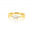 Anillo oro 18 kilates circonitas