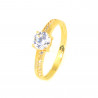 Anillo oro 18 kilates circonitas