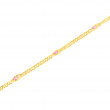 Pulsera oro 18 kts mujer piedras rosa