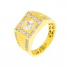 Anillo hombre oro amarillo 18 kilates solitario