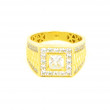 Anillo hombre oro amarillo 18 kilates solitario