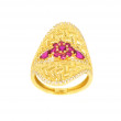 Anillo oro 18 kilates circonitas