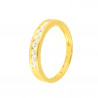 Anillo oro amarillo 18 kilates circonitas