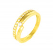 Anillo circonitas oro 18 kilates