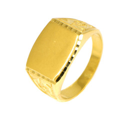 Anillo hombre oro  18 kilates sello