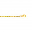 Pulsera bebé oro bicolor 18 kts con placa