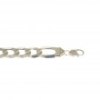 Pulsera maciza barbada 3x1 de plata