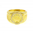 Anillo hombre oro 18 kilates sello corona