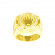 Anillo hombre oro 18 kilates sello corona