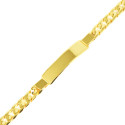 Pulsera nomeolvides oro 18 kts hombre