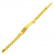 Pulsera nomeolvides oro 18 kts hombre