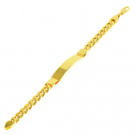 Pulsera nomeolvides oro 18 kts hombre