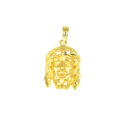 Colgante cabeza de cristo oro de 18 klts