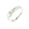 Anillo oro blanco 18 kilates circonitas