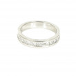 Anell de 9 diamants en or blanc