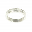 Anell de 9 diamants en or blanc