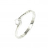 ANILLO ORO BLANCO 18 KTS CON DIAMANTE