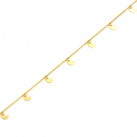 Pulsera oro 18 kts mujer lunas